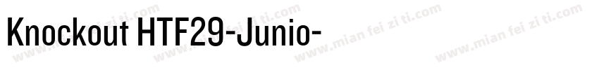 Knockout HTF29-Junio字体转换